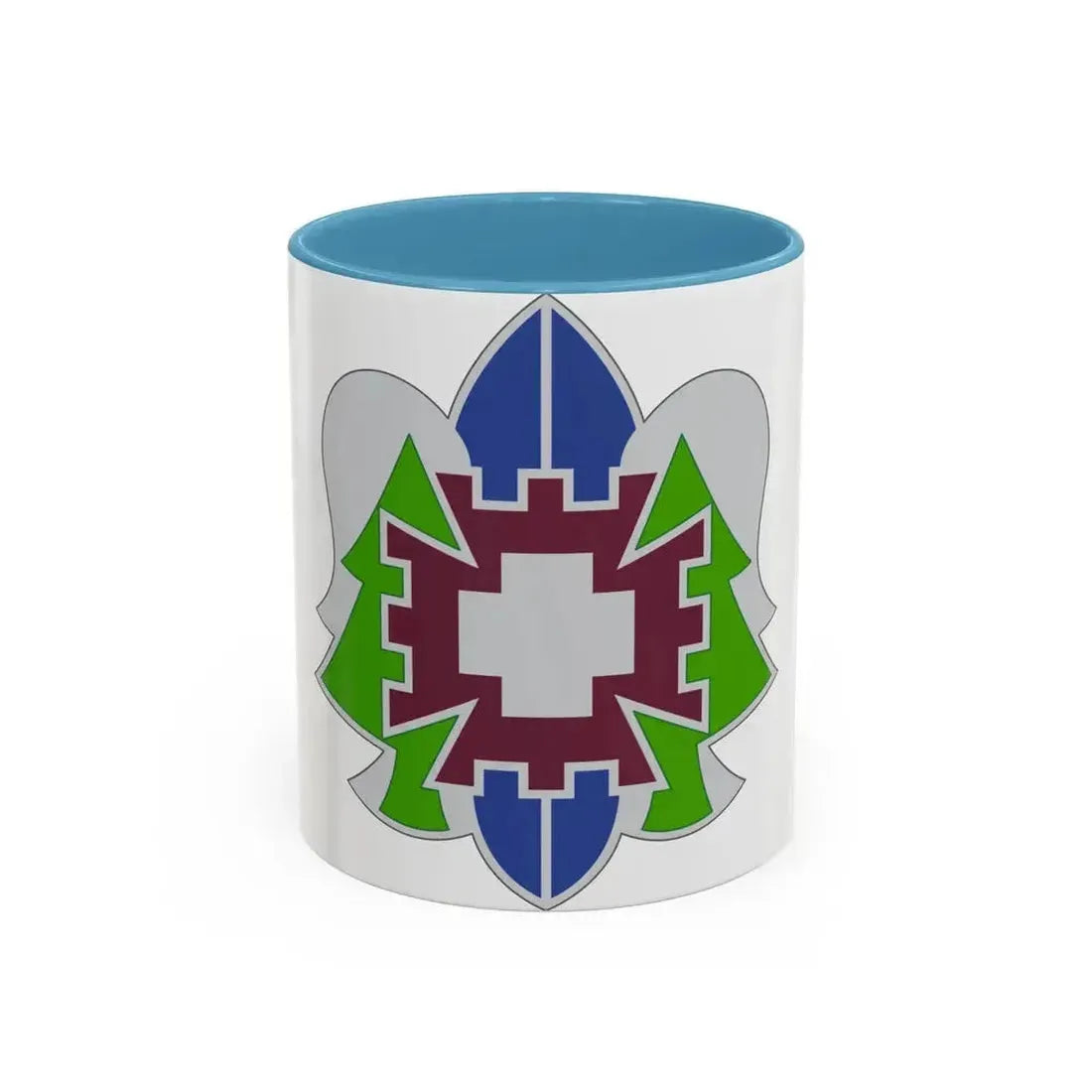 332 Medical Brigade 2 (U.S. Army) Accent Coffee Mug 11oz Light Blue - Go Mug Yourself