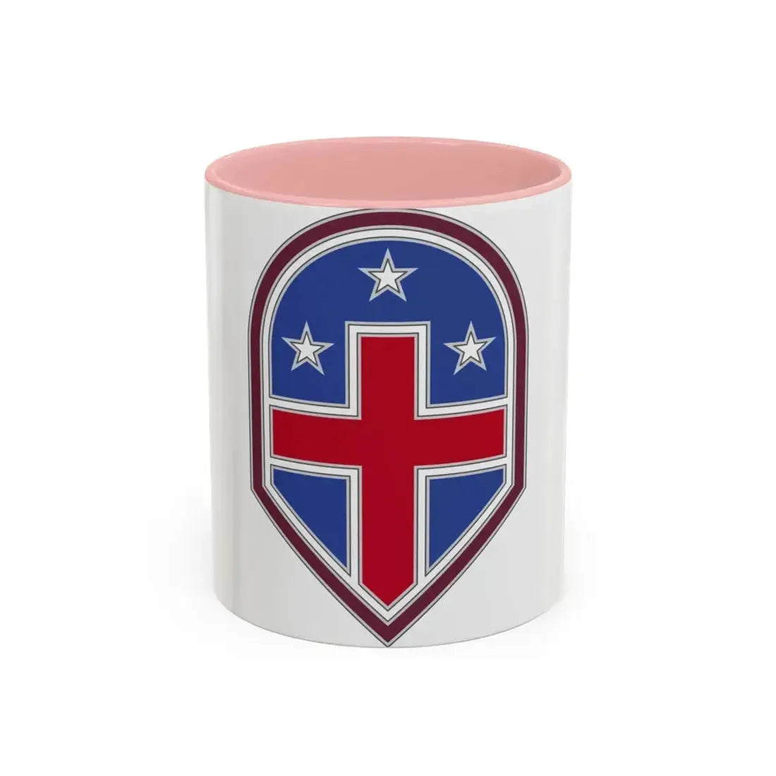 332 Medical Brigade 3 (U.S. Army) Accent Coffee Mug 11oz Pink - Go Mug Yourself