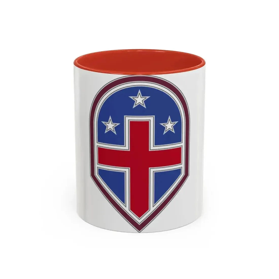 332 Medical Brigade 3 (U.S. Army) Accent Coffee Mug 11oz Red - Go Mug Yourself