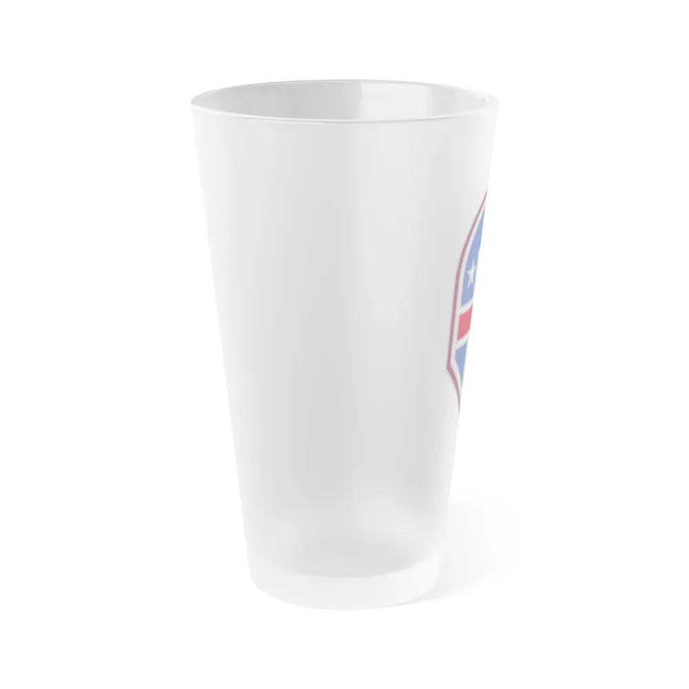 332 Medical Brigade 3 (U.S. Army) Frosted Pint Glass 16oz - Go Mug Yourself