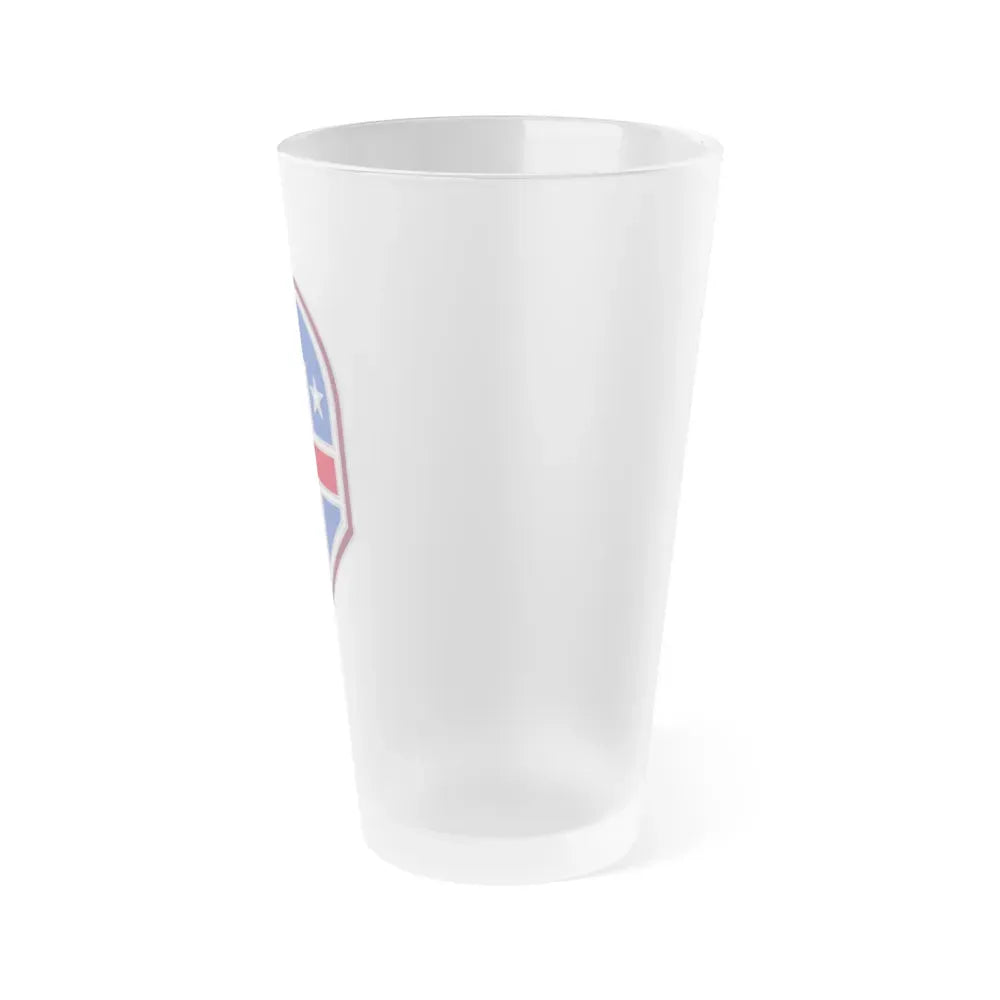 332 Medical Brigade 3 (U.S. Army) Frosted Pint Glass 16oz - Go Mug Yourself