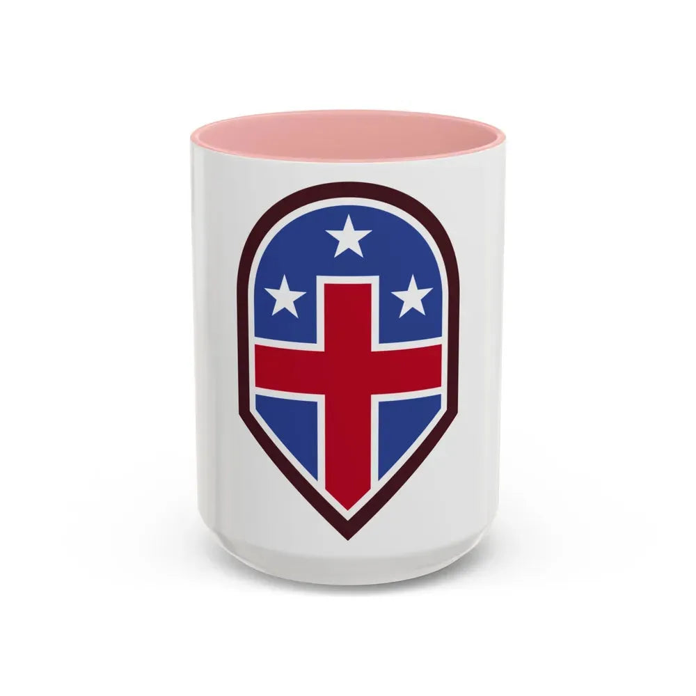 332 Medical Brigade (U.S. Army) Accent Coffee Mug 15oz Pink - Go Mug Yourself
