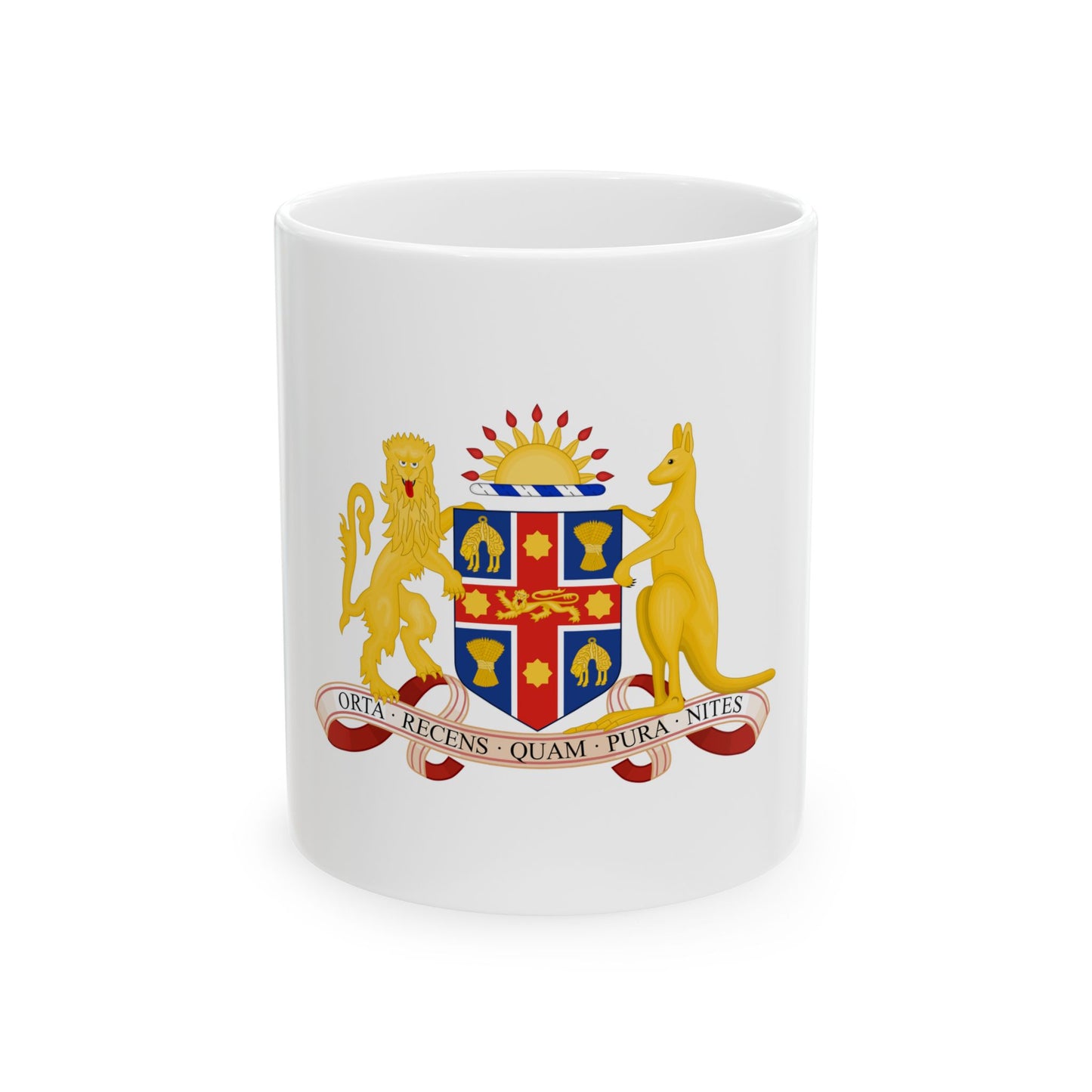 Coat of Arms of New South Wales - White Coffee Mug