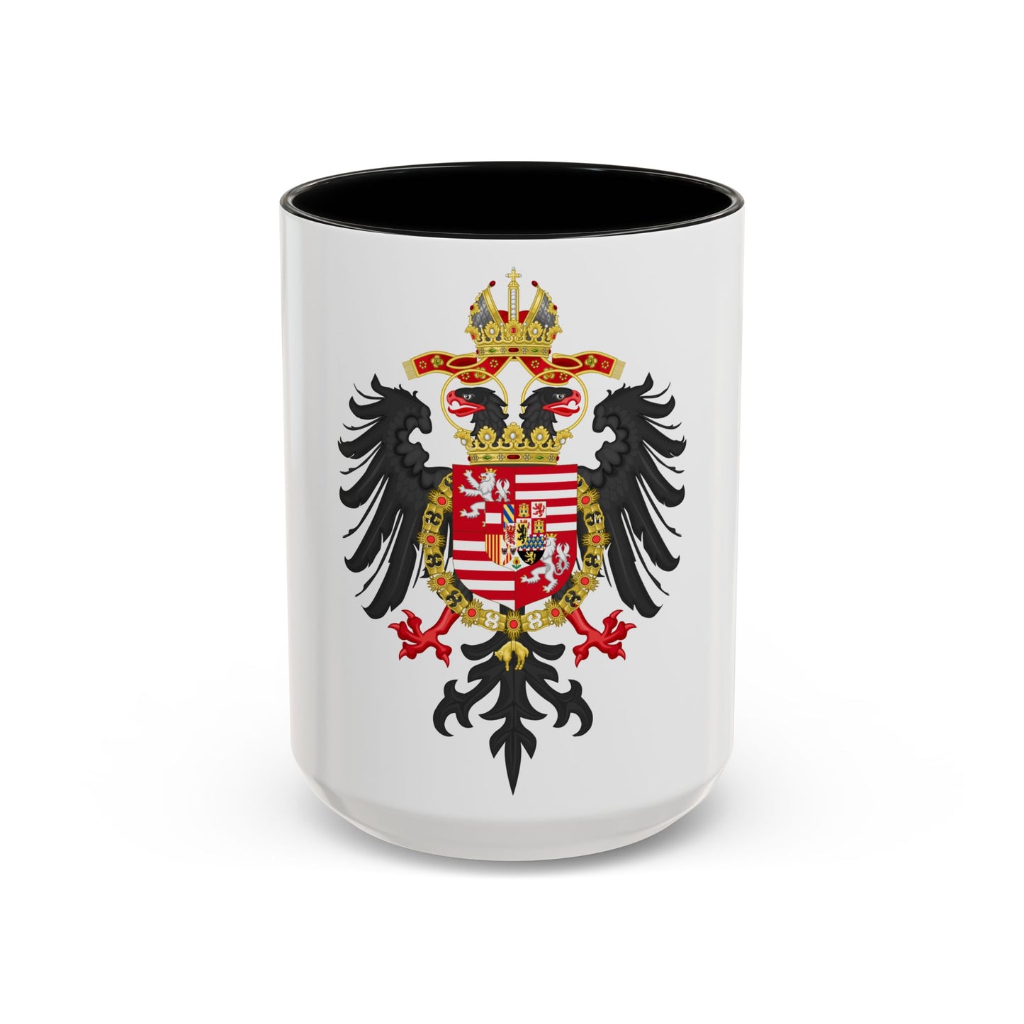 Greater Coat of Arms of Ferdinand I, Holy Roman Emperor - Accent Coffee Mug
