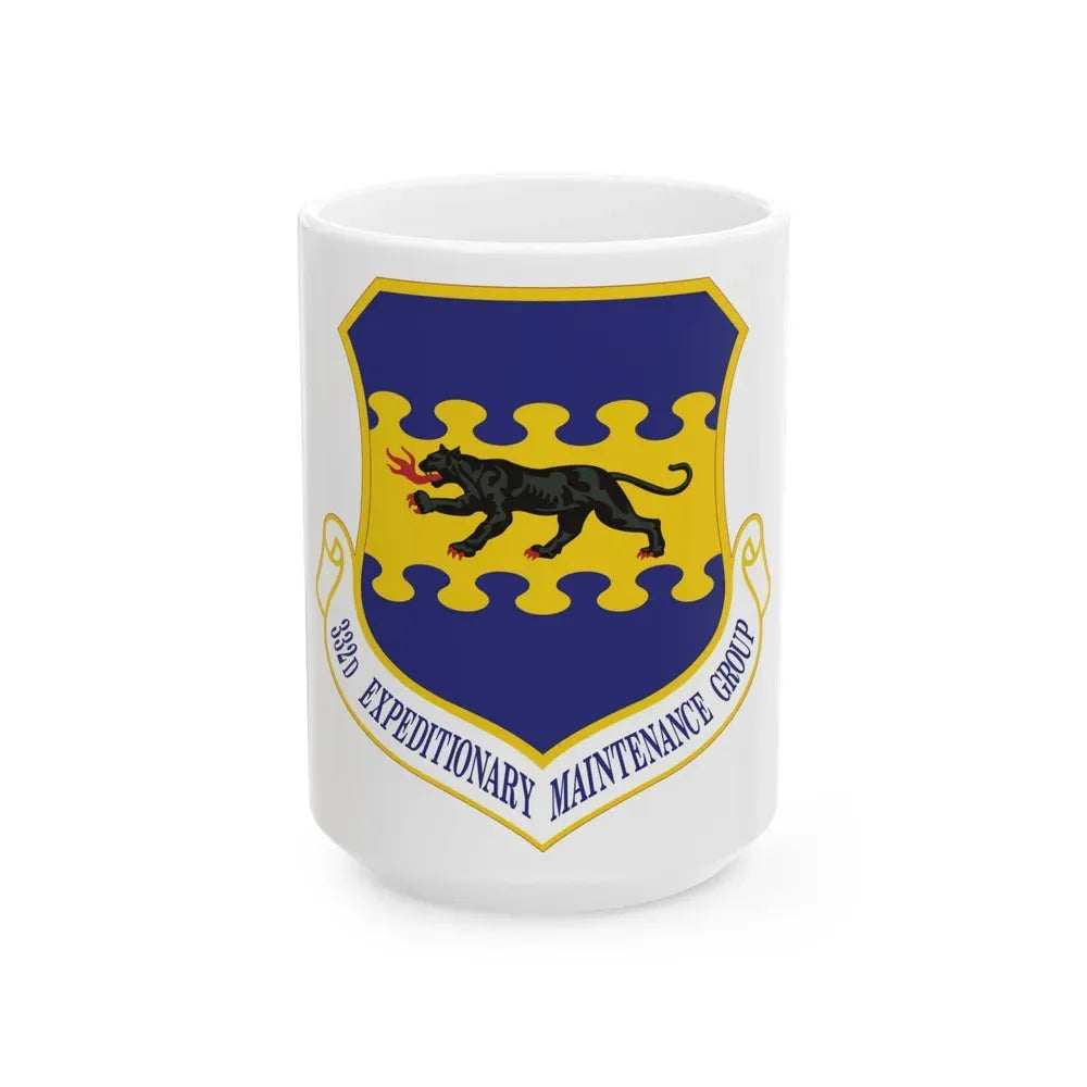 332d Expeditionary Maintenance Group (U.S. Air Force) White Coffee Mug 15oz - Go Mug Yourself