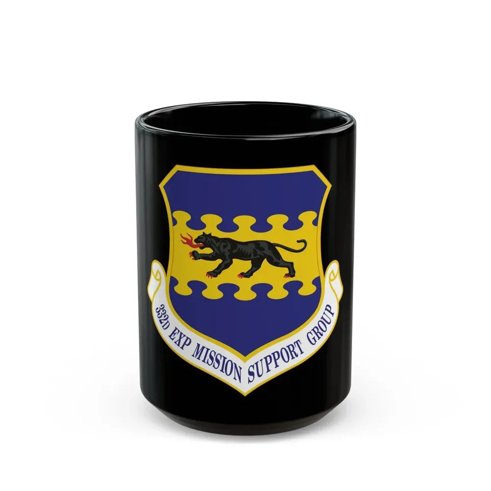 332d Expeditionary Mission Support Group (U.S. Air Force) Black Coffee Mug 15oz - Go Mug Yourself