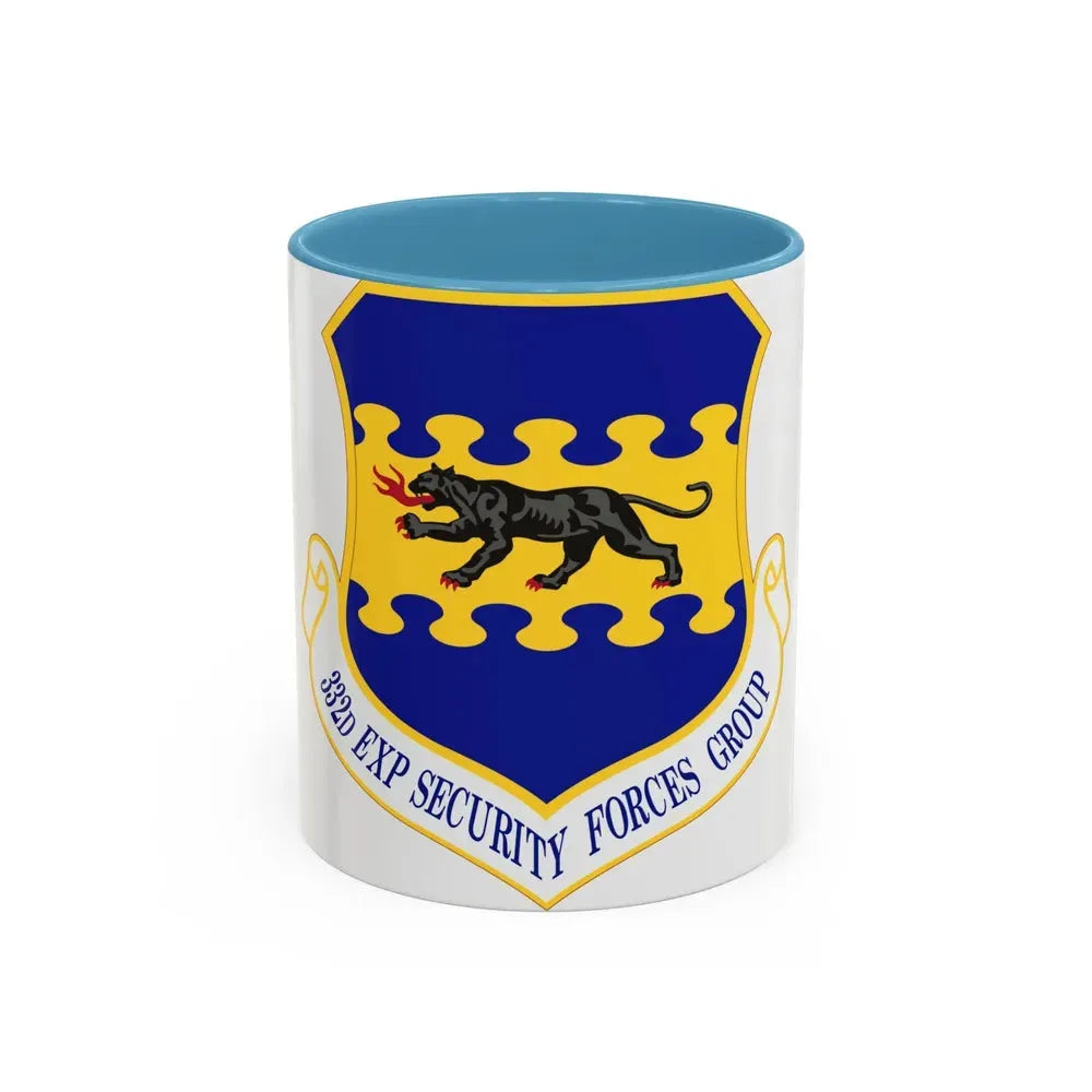 332d Expeditionary Security Forces Group (U.S. Air Force) Accent Coffee Mug 11oz Light Blue - Go Mug Yourself