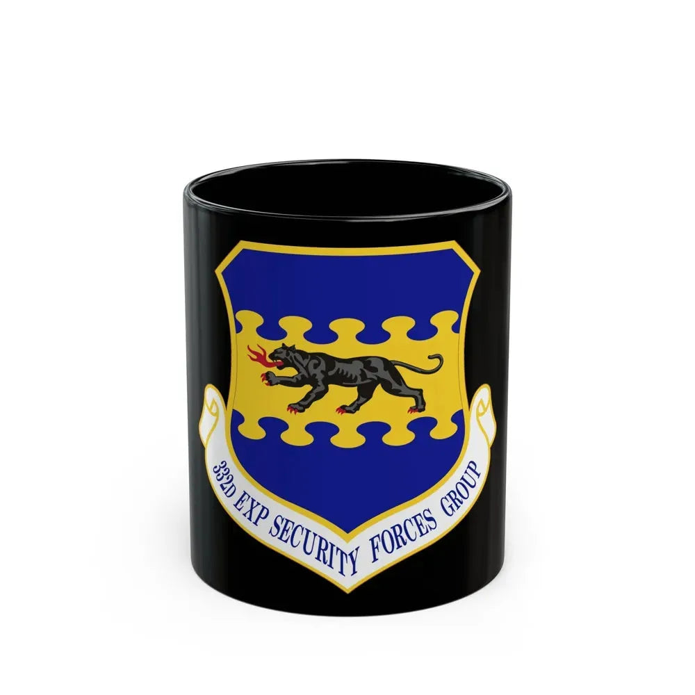 332d Expeditionary Security Forces Group (U.S. Air Force) Black Coffee Mug 11oz - Go Mug Yourself