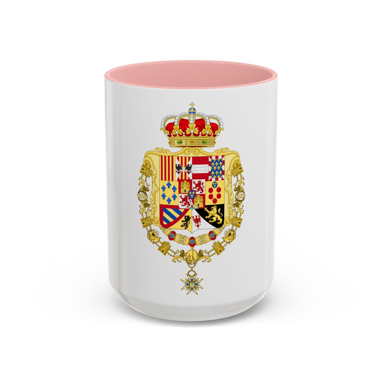 Royal Greater Coat of Arms of Spain (1761-1868 and 1874-1931) - Accent Coffee Mug
