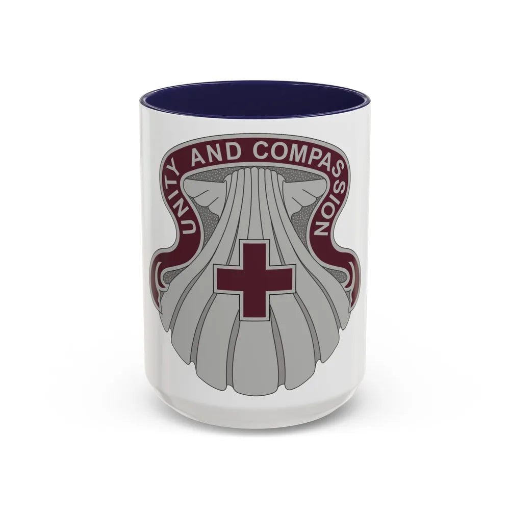 334 Medical Group (U.S. Army) Accent Coffee Mug-15oz-Navy-Go Mug Yourself