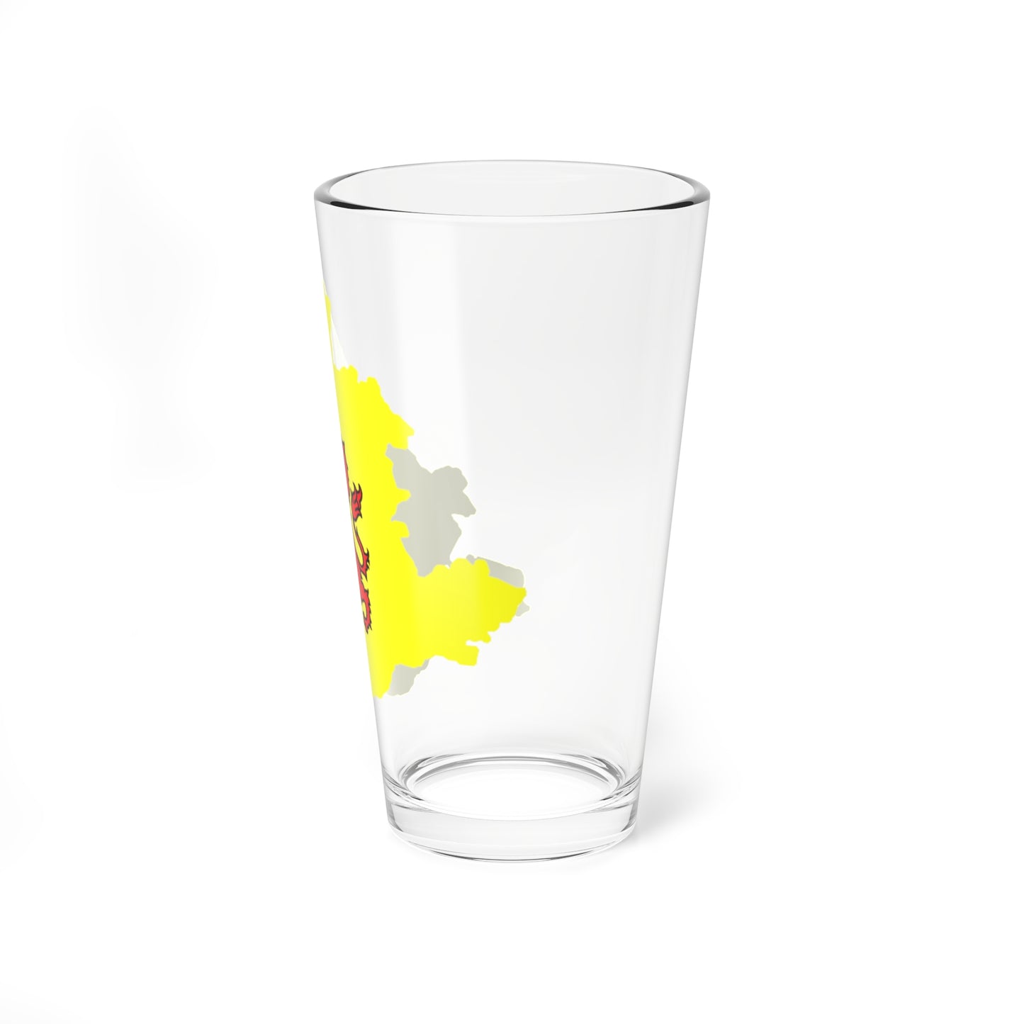 Flag-map of South Holland (Netherlands) Pint Glass 16oz