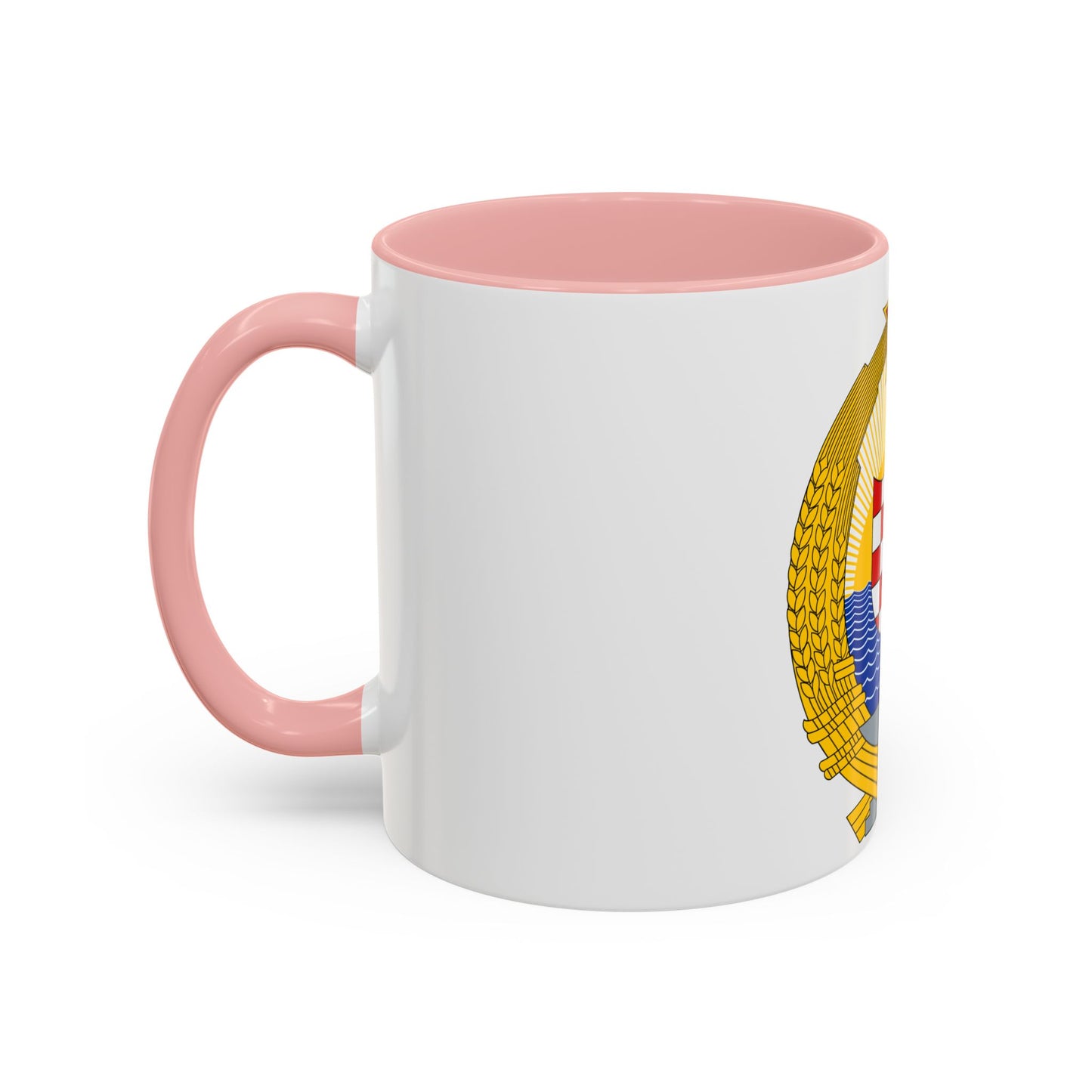 Coat of Arms of the Socialist Republic of Croatia - Accent Coffee Mug