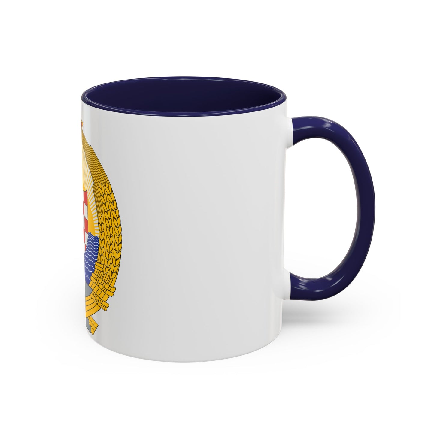 Coat of Arms of the Socialist Republic of Croatia - Accent Coffee Mug