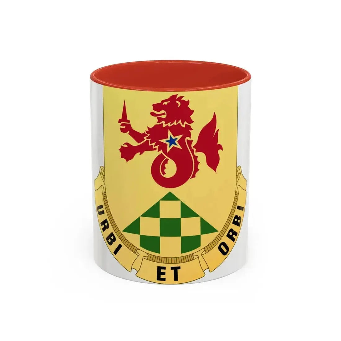 336 Military Police Battalion (U.S. Army) Accent Coffee Mug 11oz Red - Go Mug Yourself