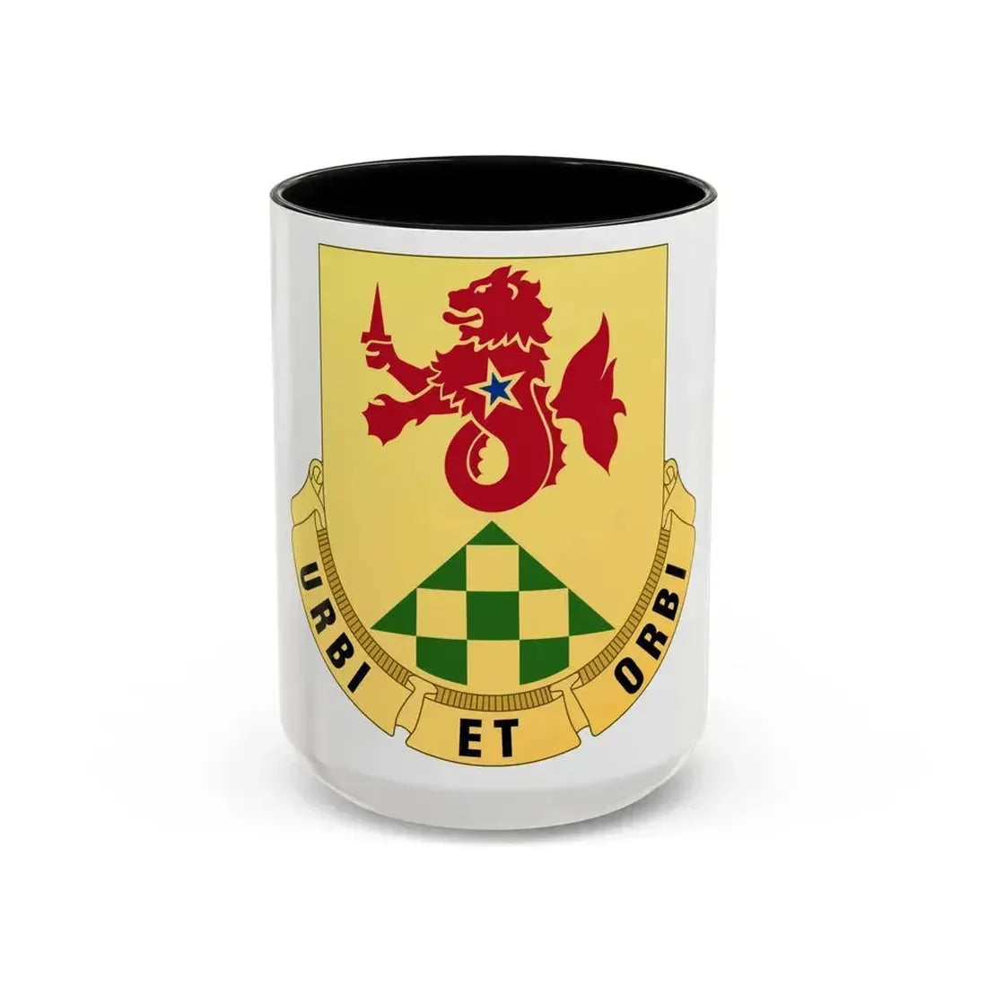 336 Military Police Battalion (U.S. Army) Accent Coffee Mug 15oz Black - Go Mug Yourself