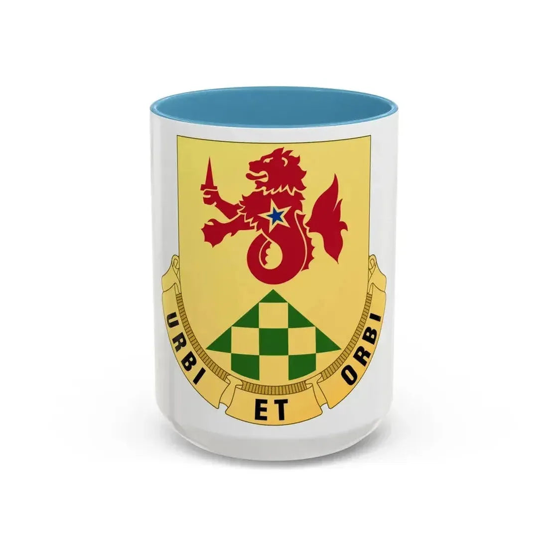 336 Military Police Battalion (U.S. Army) Accent Coffee Mug 15oz Light Blue - Go Mug Yourself