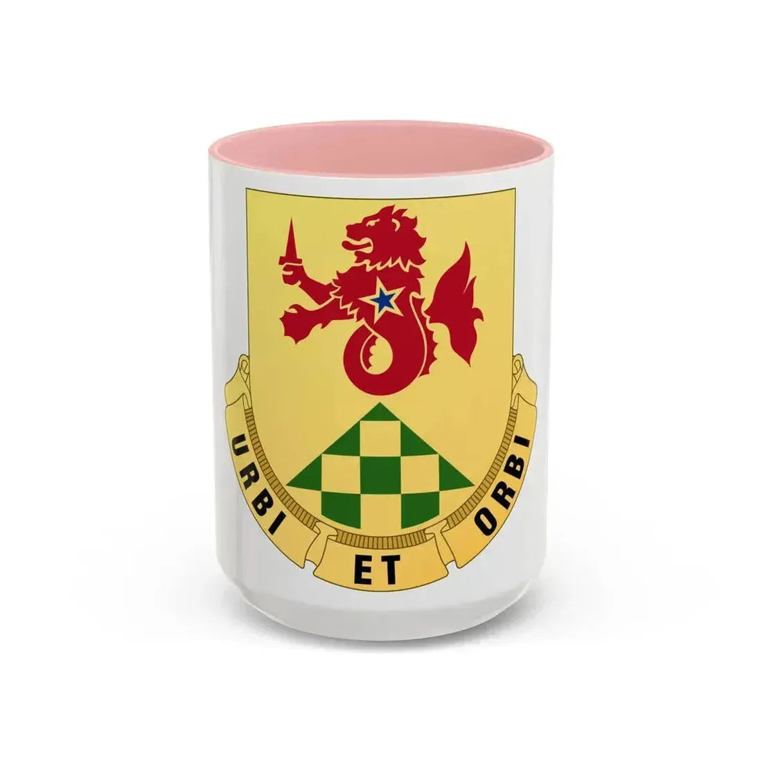 336 Military Police Battalion (U.S. Army) Accent Coffee Mug 15oz Pink - Go Mug Yourself
