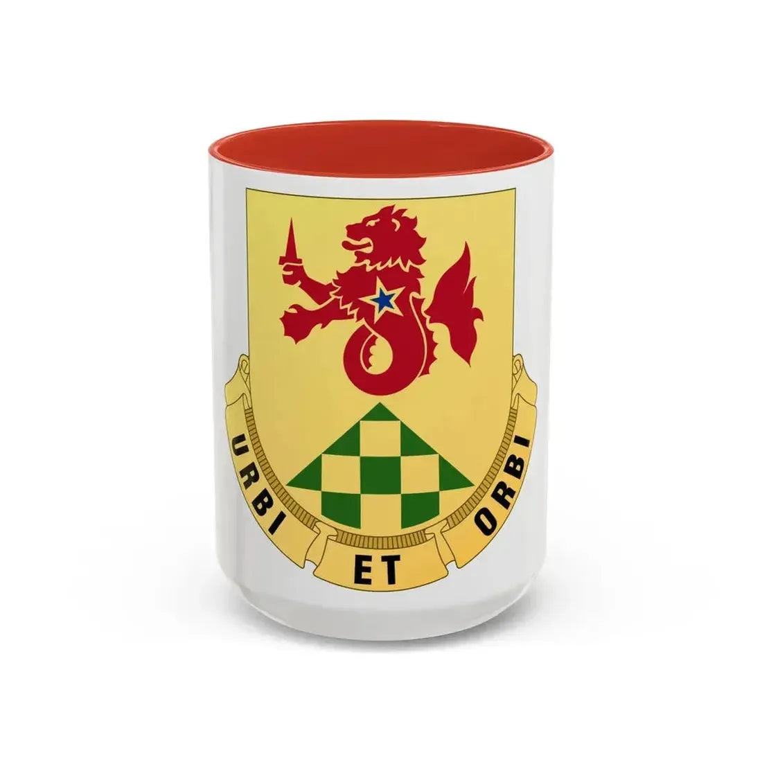 336 Military Police Battalion (U.S. Army) Accent Coffee Mug 15oz Red - Go Mug Yourself