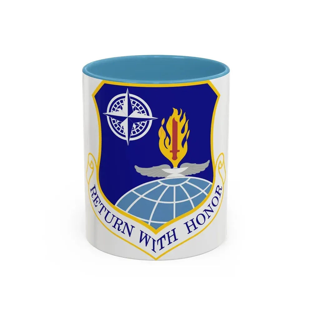 336th Training Group (U.S. Air Force) Accent Coffee Mug 11oz Light Blue - Go Mug Yourself