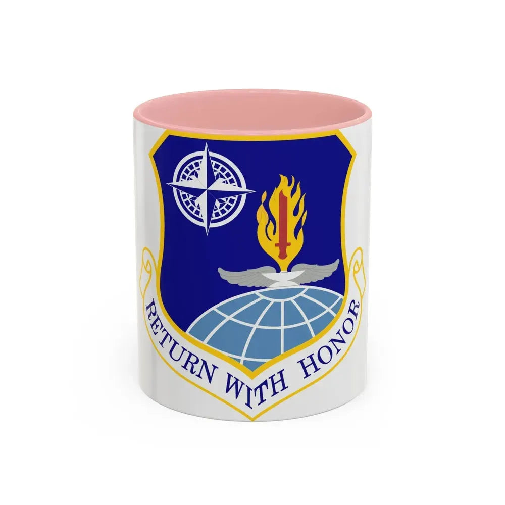 336th Training Group (U.S. Air Force) Accent Coffee Mug 11oz Pink - Go Mug Yourself