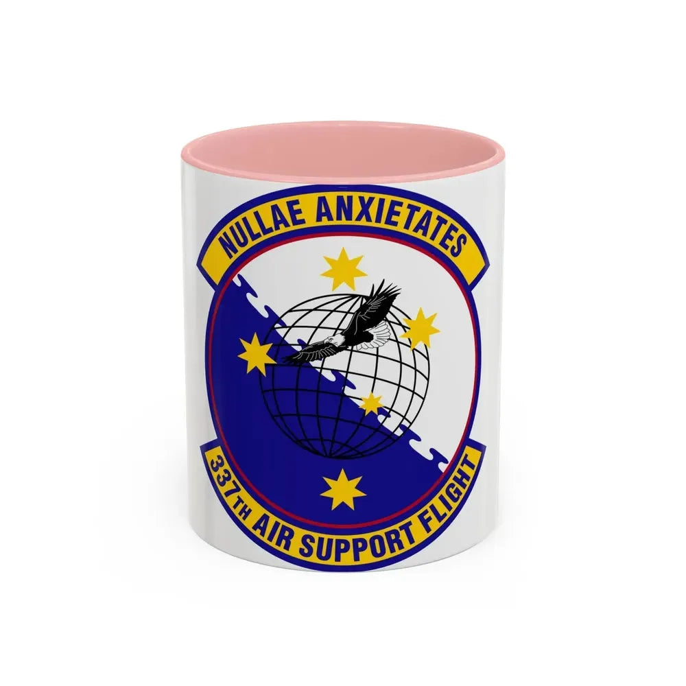 337 Air Support Flight PACAF (U.S. Air Force) Accent Coffee Mug 11oz Pink - Go Mug Yourself