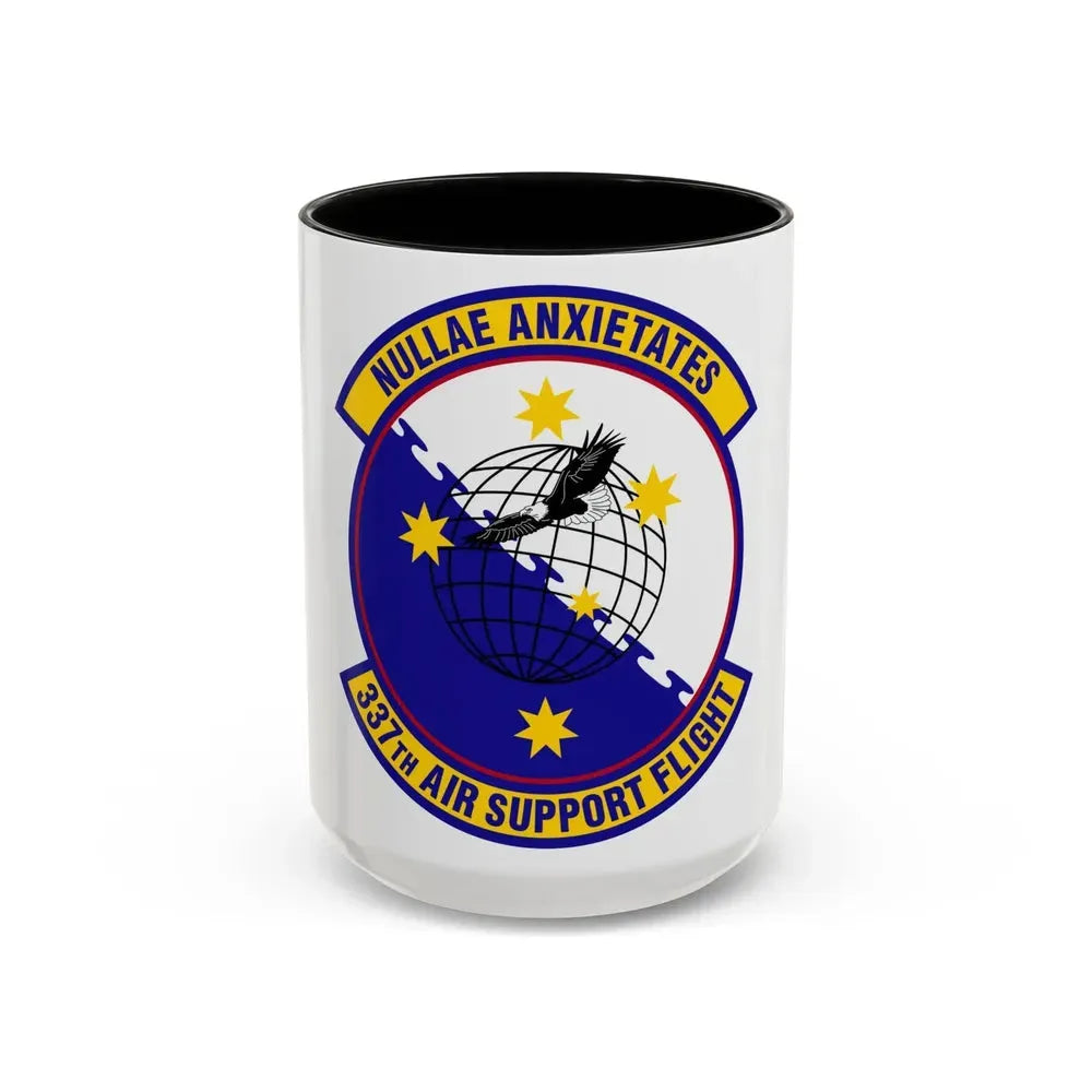 337 Air Support Flight PACAF (U.S. Air Force) Accent Coffee Mug 15oz Black - Go Mug Yourself