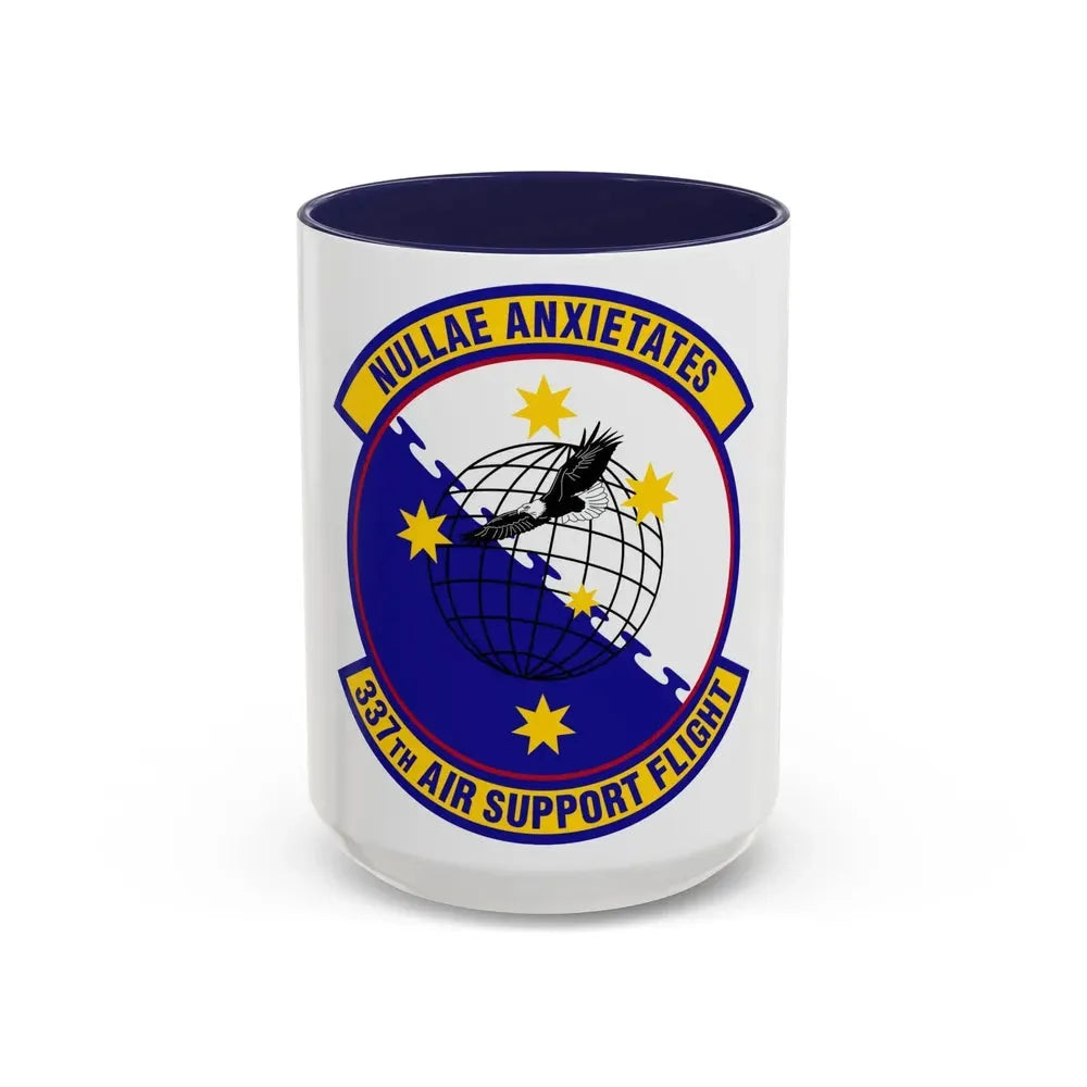 337 Air Support Flight PACAF (U.S. Air Force) Accent Coffee Mug 15oz Navy - Go Mug Yourself