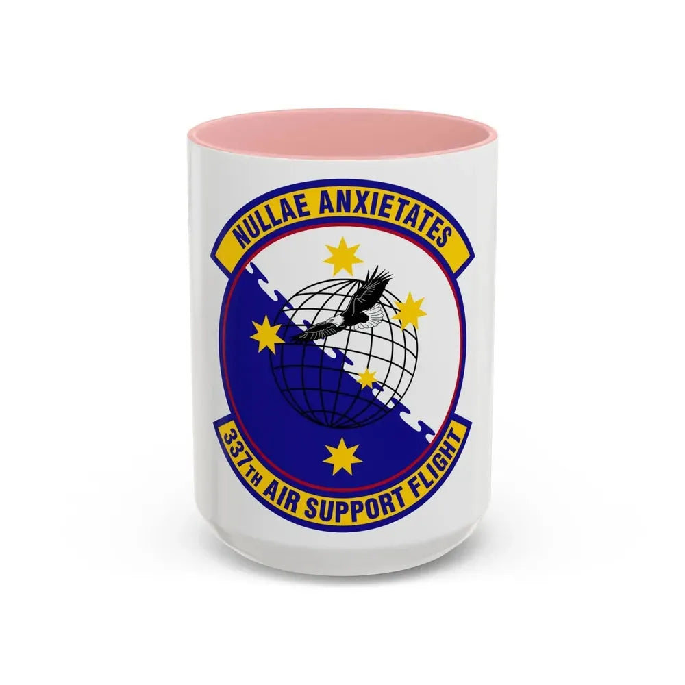 337 Air Support Flight PACAF (U.S. Air Force) Accent Coffee Mug 15oz Pink - Go Mug Yourself
