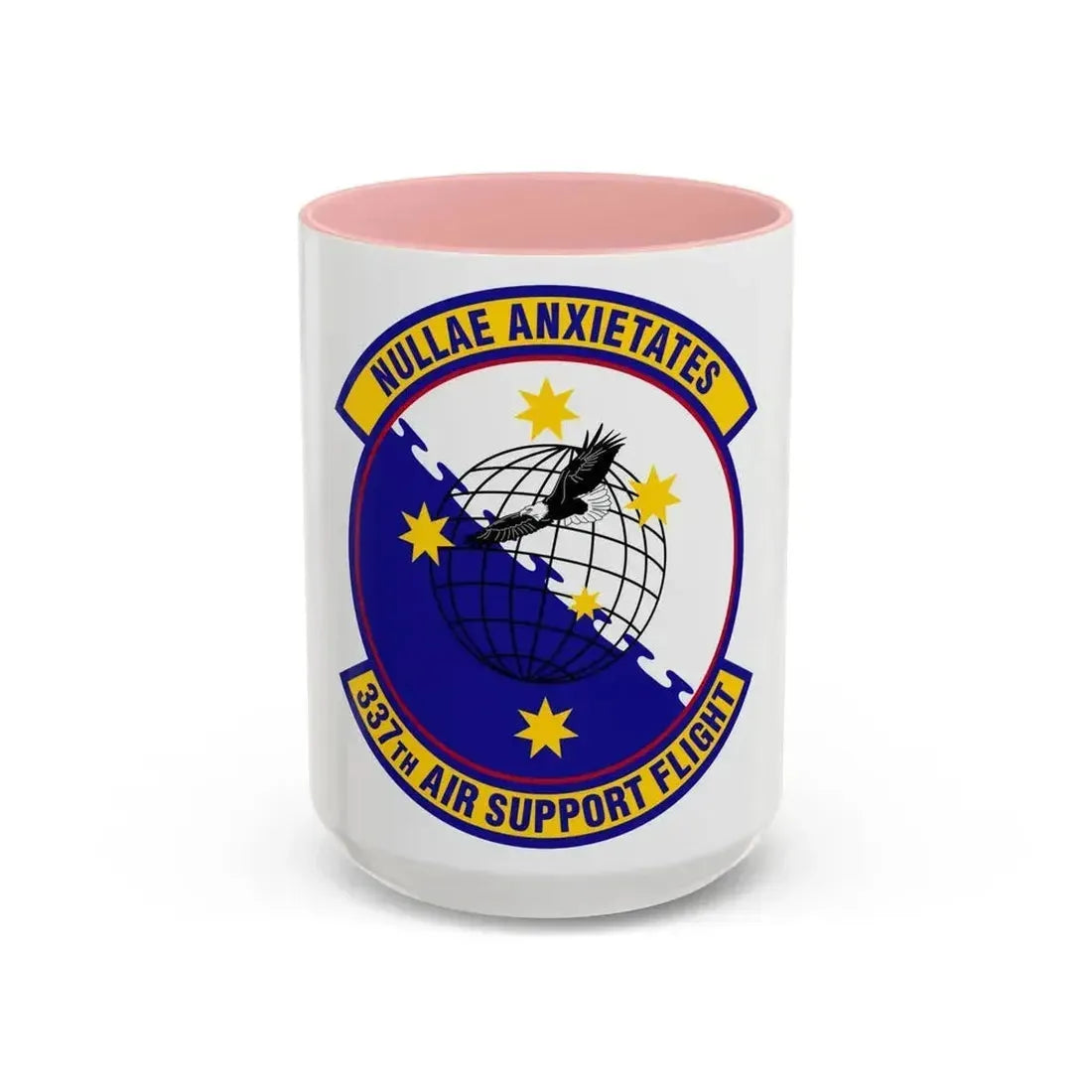 337 Air Support Flight PACAF (U.S. Air Force) Accent Coffee Mug 15oz Pink - Go Mug Yourself