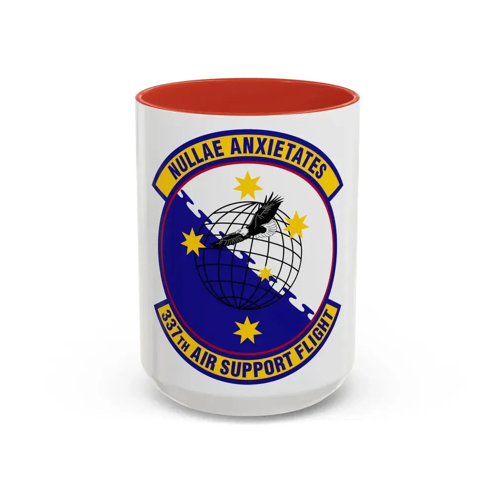 337 Air Support Flight PACAF (U.S. Air Force) Accent Coffee Mug 15oz Red - Go Mug Yourself