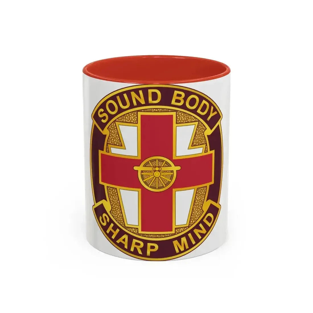 338 Medical Brigade 2 (U.S. Army) Accent Coffee Mug 11oz Red - Go Mug Yourself