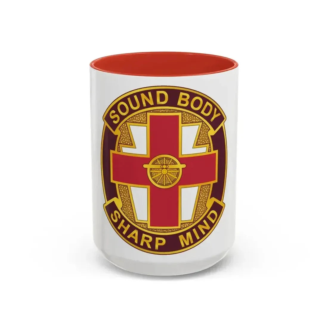 338 Medical Brigade 2 (U.S. Army) Accent Coffee Mug 15oz Red - Go Mug Yourself
