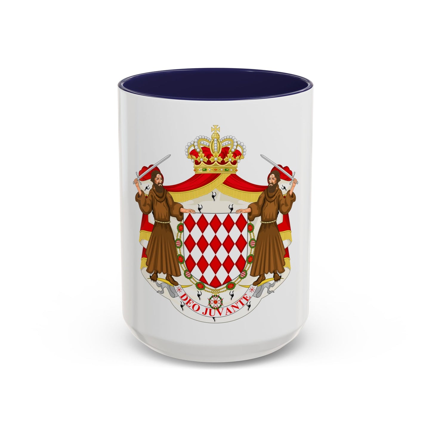 Great coat of arms of the house of Grimaldi - Accent Coffee Mug