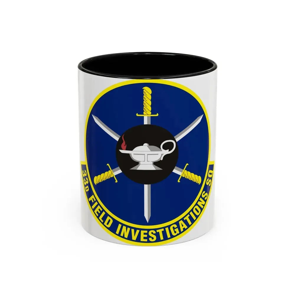 33d Field Investigations Squadron (U.S. Air Force) Accent Coffee Mug 11oz Black - Go Mug Yourself