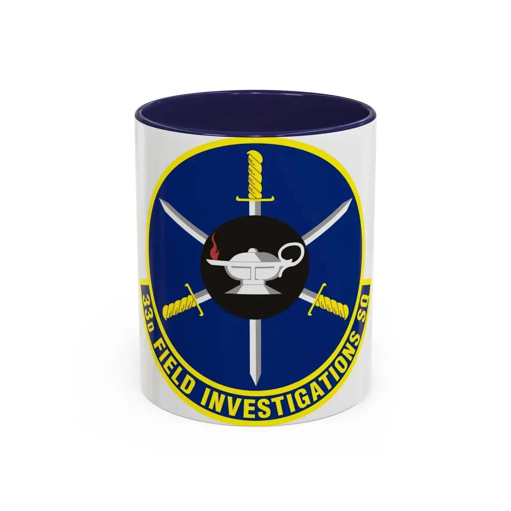 33d Field Investigations Squadron (U.S. Air Force) Accent Coffee Mug 11oz Navy - Go Mug Yourself