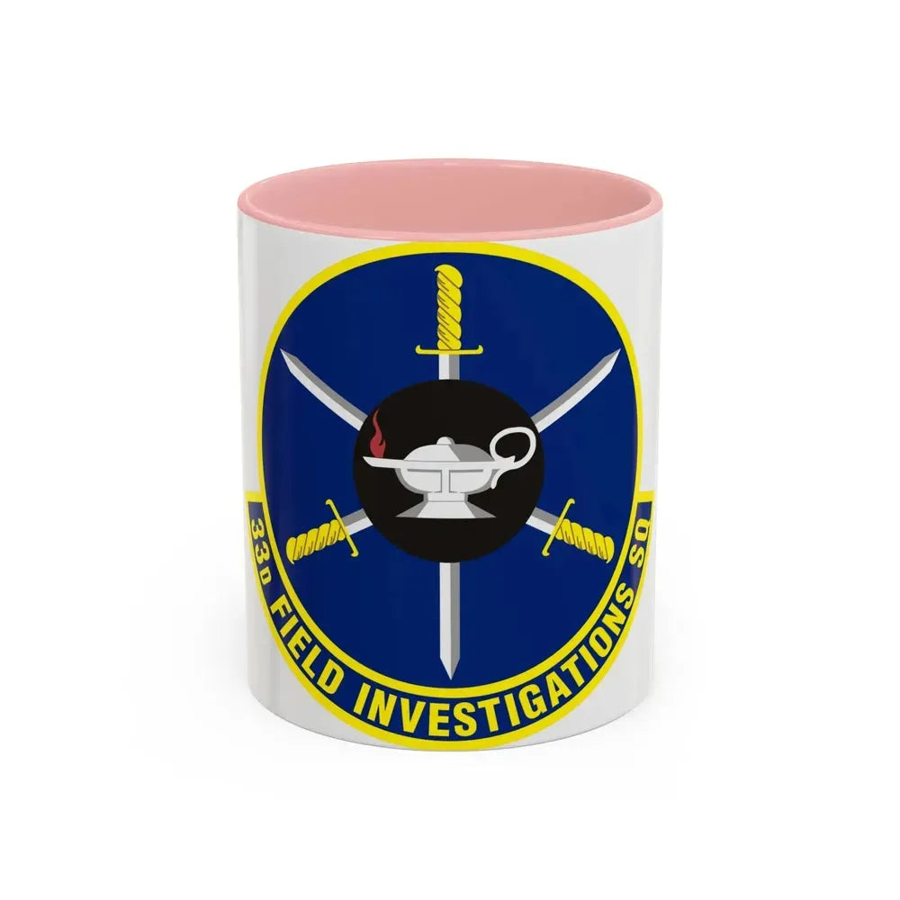 33d Field Investigations Squadron (U.S. Air Force) Accent Coffee Mug 11oz Pink - Go Mug Yourself