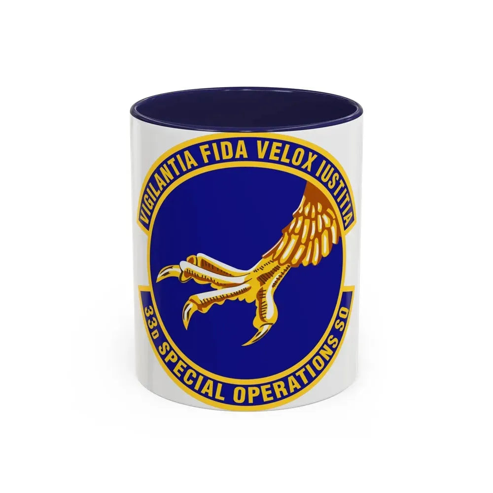 33d Special Operations Squadron (U.S. Air Force) Accent Coffee Mug 11oz Navy - Go Mug Yourself