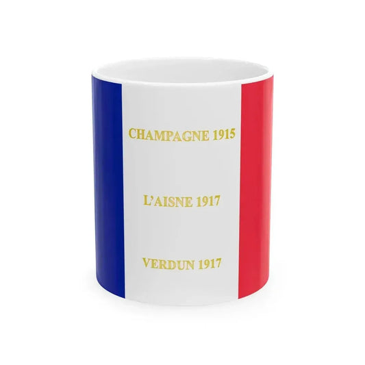 33e regiment dinfanterie coloniale - drapeau (France) White Coffee Mug 11oz - Go Mug Yourself
