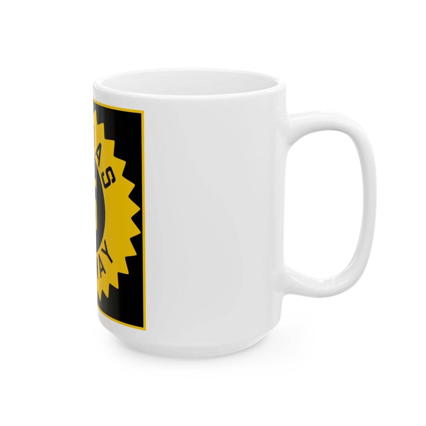 K-15 1926 (Kansas) (Road Sign) White Coffee Mug