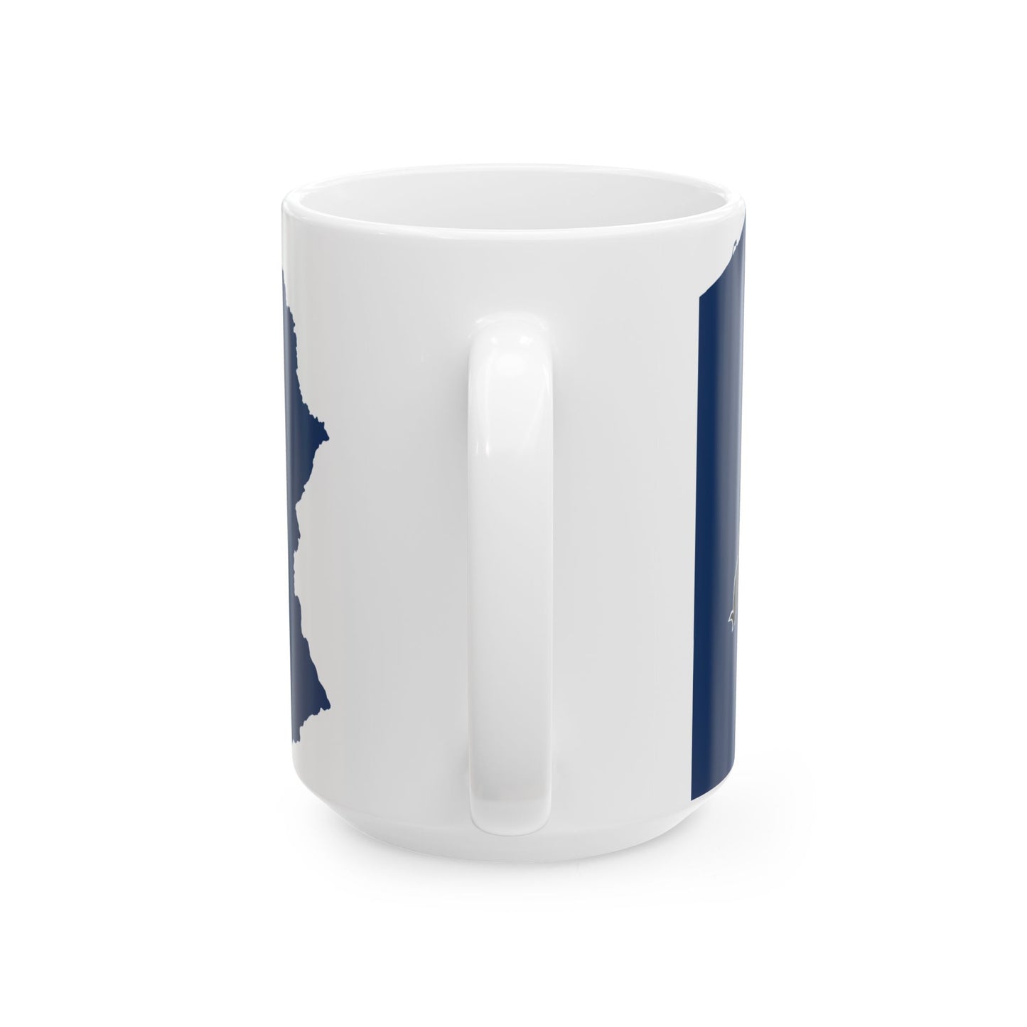 Flag-map of Pennsylvania (United States) White Coffee Mug