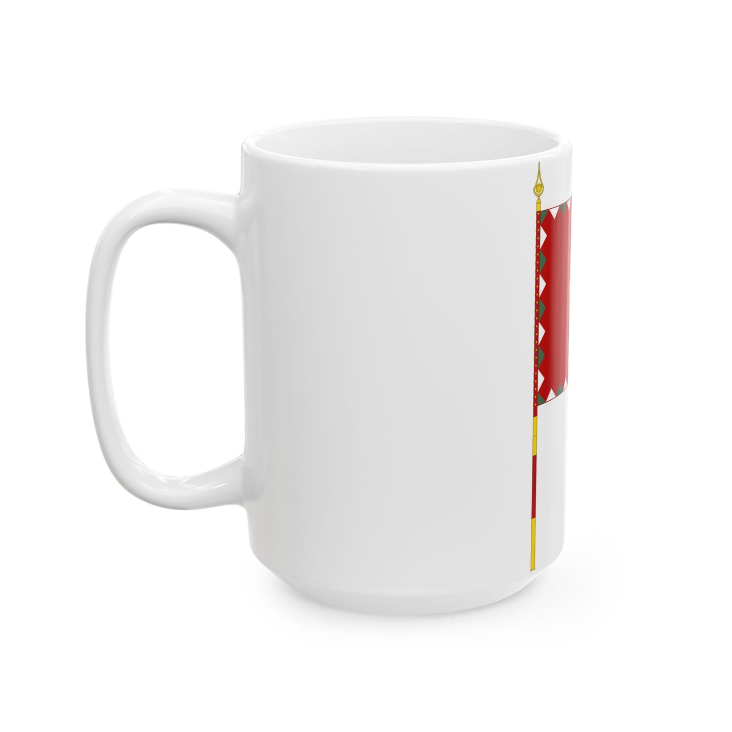Infantry Colour of the Hungarian Peoples Army 1976-1990 with staff (Hungary) White Coffee Mug