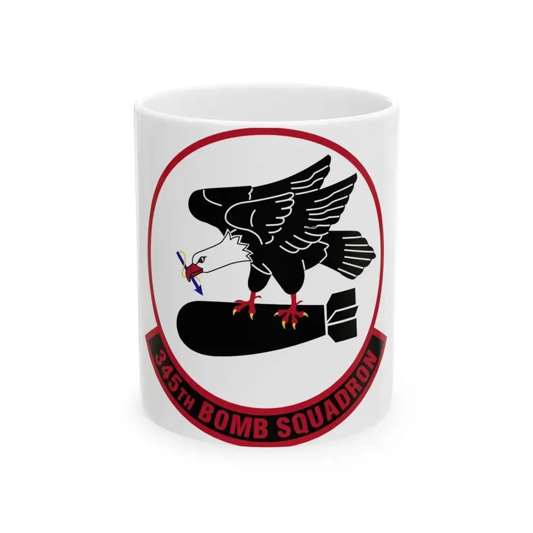 345 Bomb Squadron AFRC (U.S. Air Force) White Coffee Mug - Go Mug Yourself