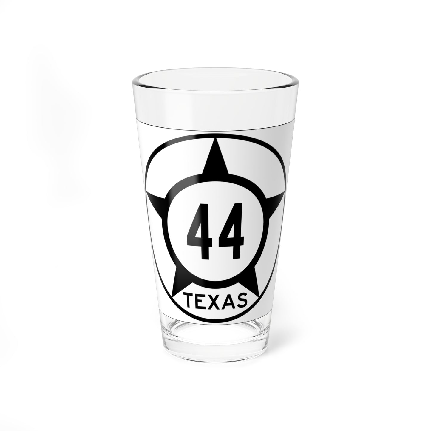 Old Texas 44 (Texas) (Road Sign) Pint Glss 16oz