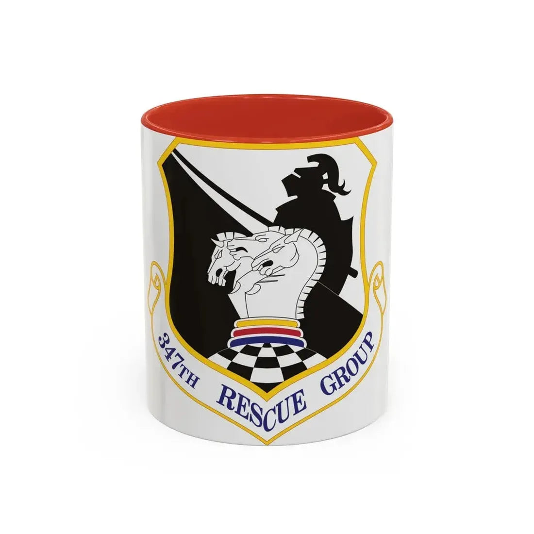 347th Rescue Group (U.S. Air Force) Accent Coffee Mug 11oz Red - Go Mug Yourself