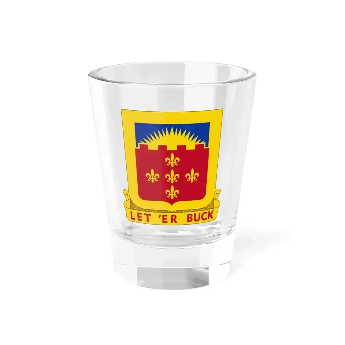 349 Armored Field Artillery Battalion (U.S. Army) Shot Glass 1.5oz 1.5oz - Go Mug Yourself