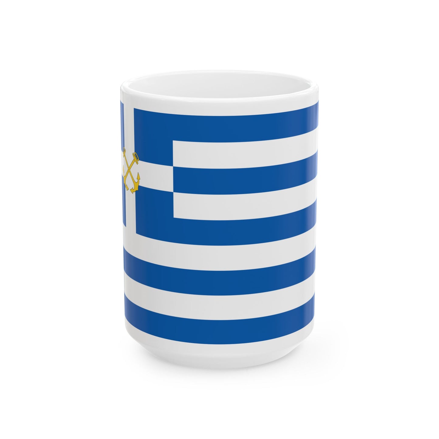 Hellenic Coast Guard Flag 1973-1980 (Greece) White Coffee Mug