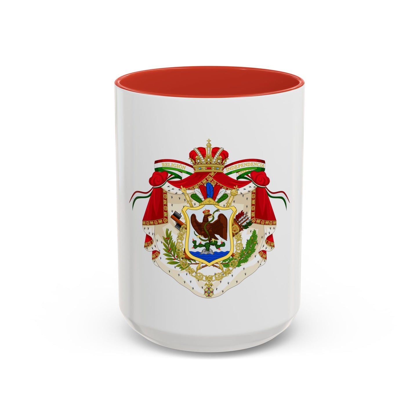 Coat of Arms of the First Mexican Empire - Accent Coffee Mug