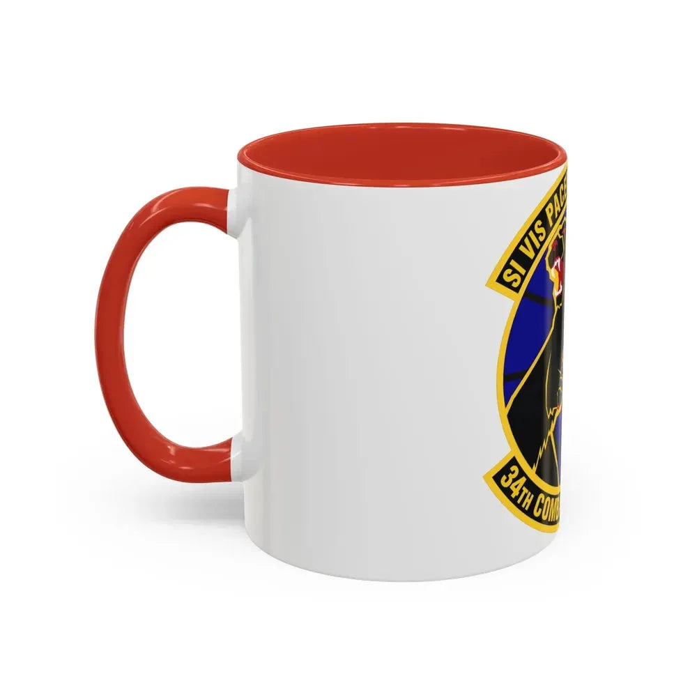 34th Combat Training Squadron (U.S. Air Force) Accent Coffee Mug - Go Mug Yourself