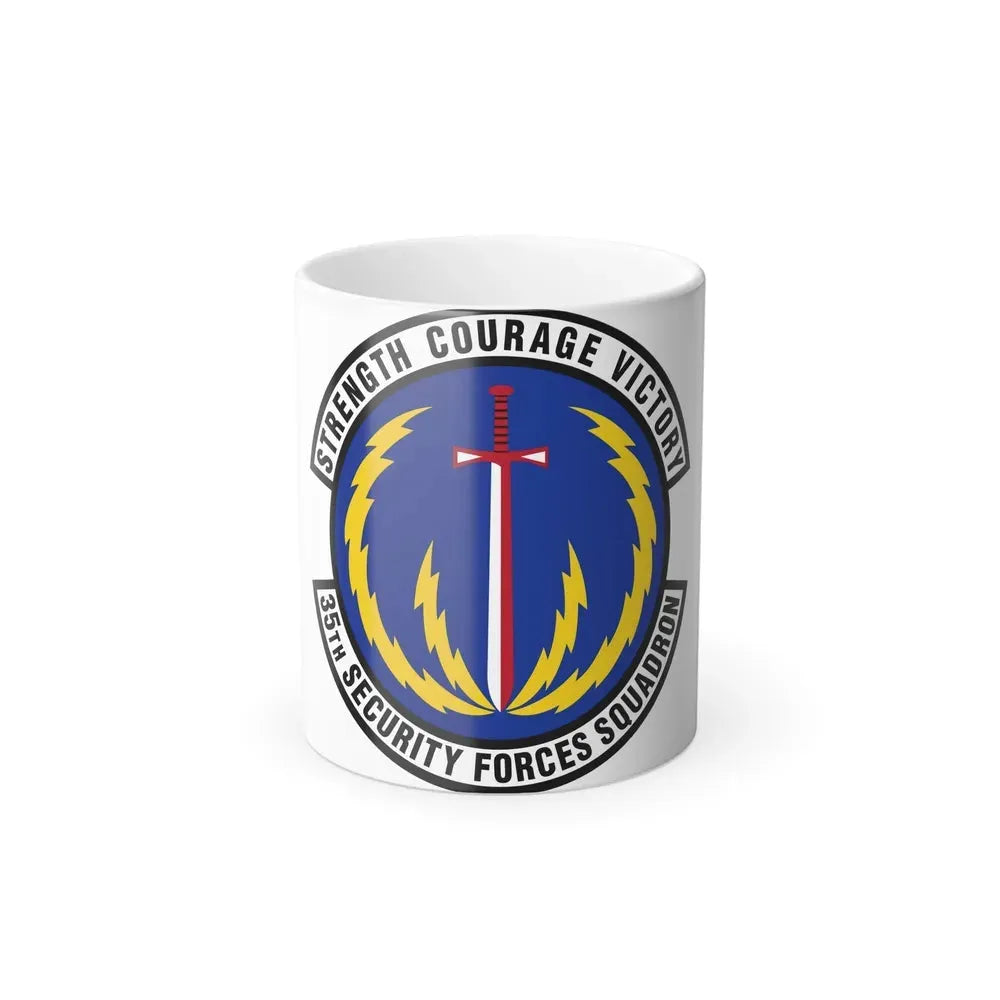 35 Security Forces Squadron PACAF (U.S. Air Force) Color Changing Coffee Mug 11oz - Go Mug Yourself