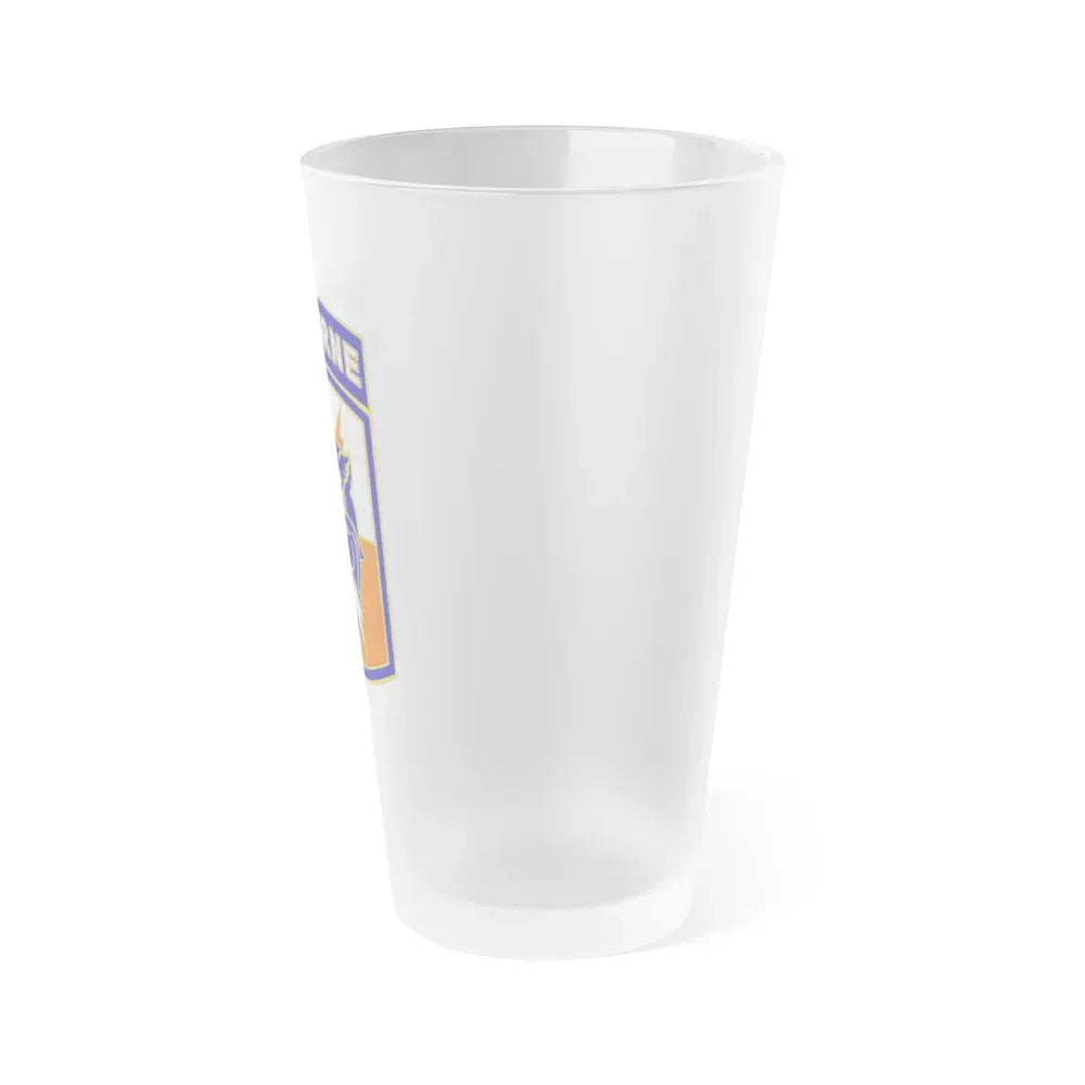 35 Signal Brigade (U.S. Army) Frosted Pint Glass 16oz - Go Mug Yourself